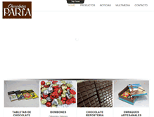 Tablet Screenshot of chocolatesparia.com